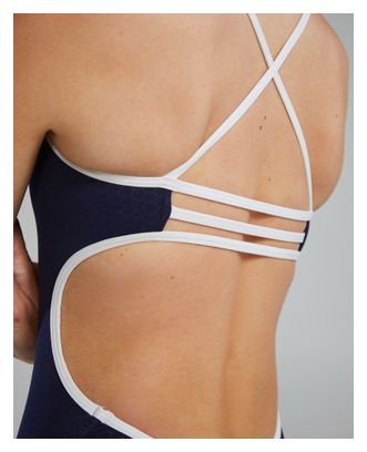 Costume da bagno donna Tyr Hexa Trinityfit Navy/Bianco