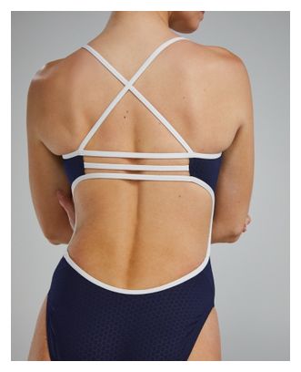 Costume da bagno donna Tyr Hexa Trinityfit Navy/Bianco