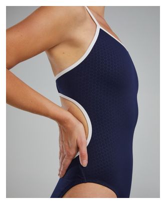 Costume da bagno donna Tyr Hexa Trinityfit Navy/Bianco