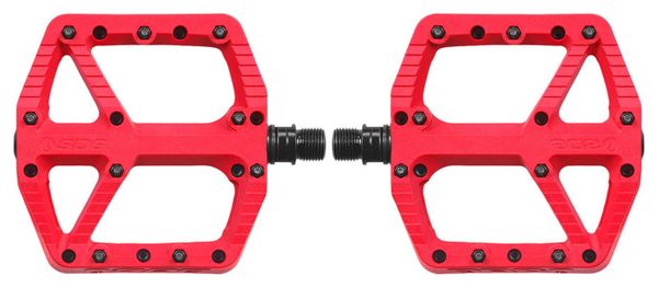SDG Comp Flat Pedals Red