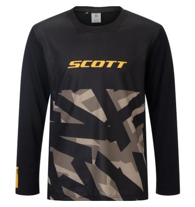 Scott Vertic Delta Langarmtrikot für Kinder, grün und schwarz