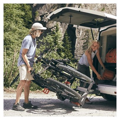 Thule VeloSpace XT 3 Hitch Mounted Bike Carrier 3 Bikes Black Aluminium