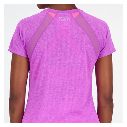 New Balance Impact Run Women's Short Sleeve Jersey Purple