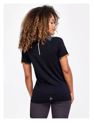 Craft Pro Trail Women's Short Sleeve Jersey Black Orange