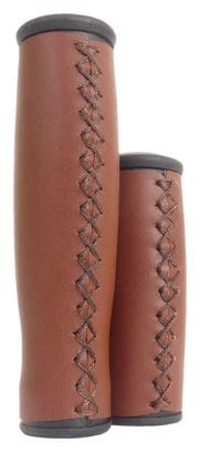 EDGE Grips City Leather - 135/92Mm - Marron Foncé