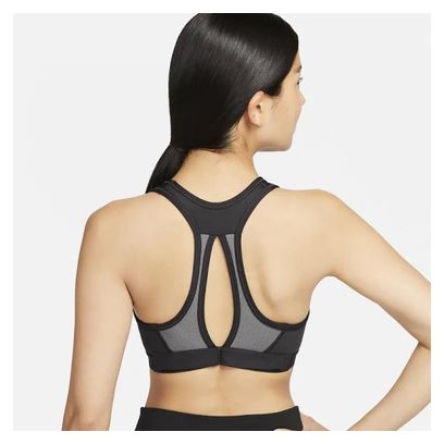 Sujetador Nike Swoosh High Support Negro, Mujer
