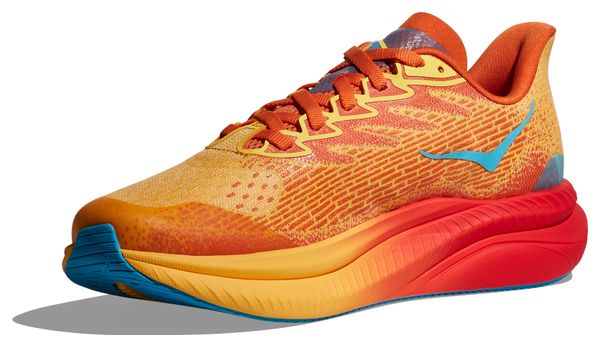 Hoka One One Mach 6 Youth Running Shoes Orange Red Kids