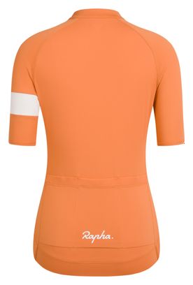 Damen Rapha Core Lightweight Orange Kurzarmtrikot