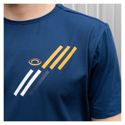 BV Sport Light Navy/Orange Uniseks trui met korte mouwen