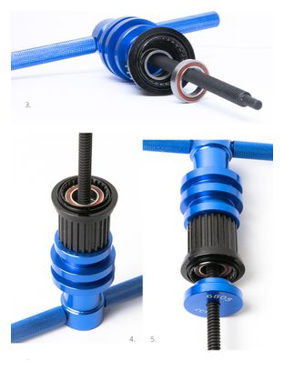 Kit Professionnel d’Installation de Roulements pour Vélo avec boîte - Compatible Moyeu de Roue
