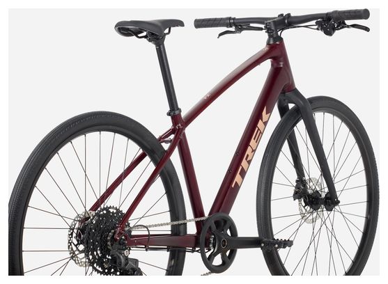 Trek FX Sport AL 3 Shimano Cues 10V 700 mm Rosso 2026 Fitness Bike