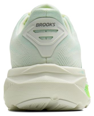 Brooks Ghost 17 Running Shoes, White/Green, Women's