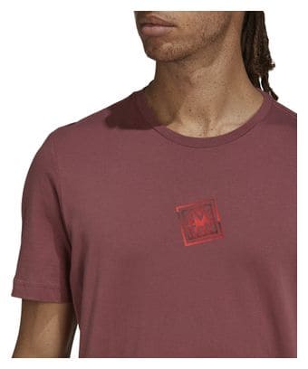 Camiseta adidas Five Ten Heritage Logo manga corta rojo