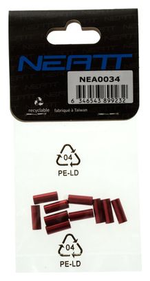 Tapas de carcasa exterior de aluminio de NEATT - Rojo