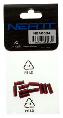 NEATT Embouts de gaine de dérailleur (10 pieces) Rouge
