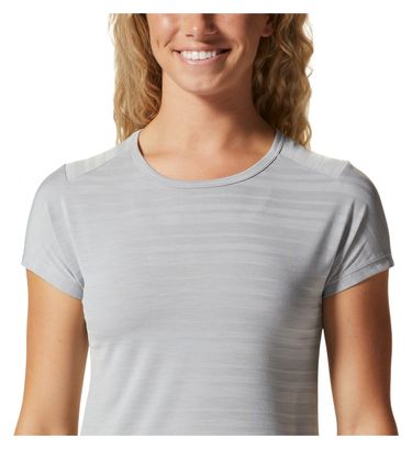Camiseta de mujer Mountain Hardwear Mighty Stripe Grey