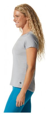 T-Shirt Mountain Hardwear Mighty Stripe Gris Femme