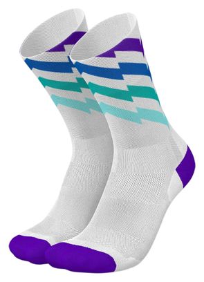 Incylence Waves Socks - White/Purple