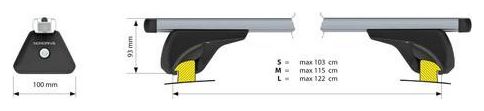 Barres Nowa alu 120 cm