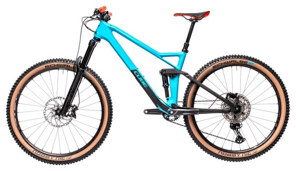 Cube Stereo 140 HPC Race 27.5 Full Suspension MTB Shimano Deore / XT 12S 27.5'' Petrol Blue Red 2021