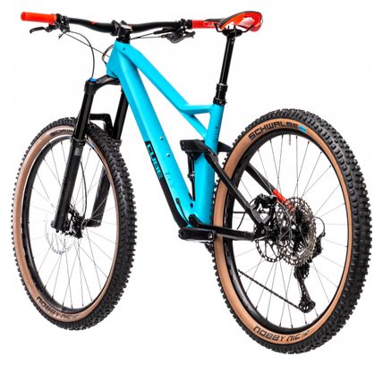 Cube Stereo 140 HPC Race 27.5 Full Suspension MTB Shimano Deore XT 12S 27.5 Petrol Blue Red 2021 Alltricks