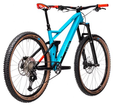 Cube Stereo 140 HPC Race 27.5 Full Suspension MTB Shimano Deore / XT 12S 27.5'' Petrol Blue Red 2021