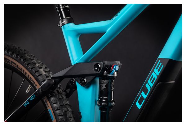 Cube Stereo 140 HPC Race 27.5 Full Suspension MTB Shimano Deore / XT 12S 27.5'' Petrol Blue Red 2021