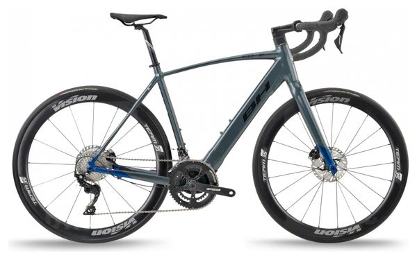 Vélo de Route Électrique BH Core Race 1.4 Shimano 105 11V 540 Wh 2021 Gris / Bleu