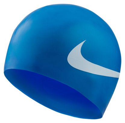 Gorra de natación Nike Swim Big Swoosh azul