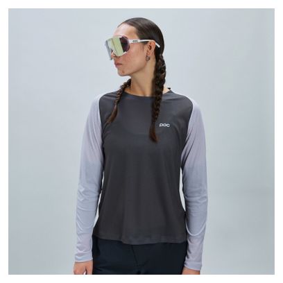Maillot de manga larga Poc Motion Air Mujer Gris