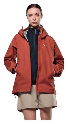 Wasserdichte Jacke Salewa Puez Gore-Tex 3L Rot Damen