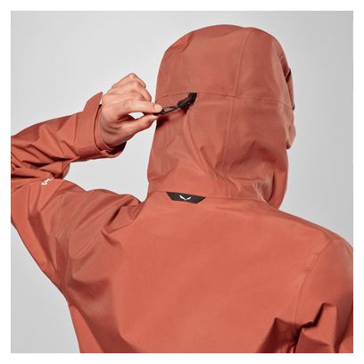 Wasserdichte Jacke Salewa Puez Gore-Tex 3L Rot Damen