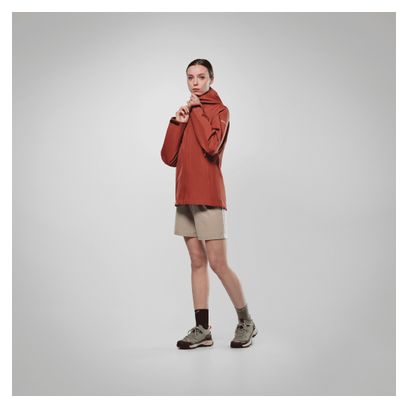 Wasserdichte Jacke Salewa Puez Gore-Tex 3L Rot Damen