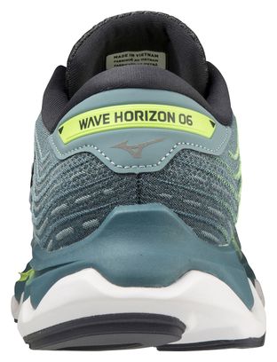 Chaussures de Running Mizuno Wave Horizon 6 Bleu Vert