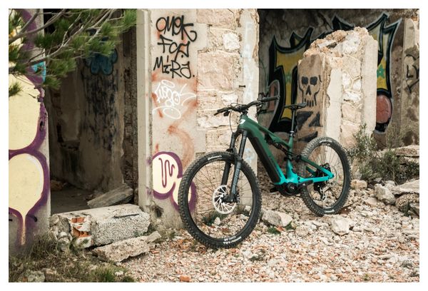 Lapierre Overvolt AM CF 6.8 Full-Suspension Electric Mountain Bike with SRAM 12-Speed, 800Wh Battery, Bosch 100 Nm MX Motor (29/27.5-inch) Green 2026