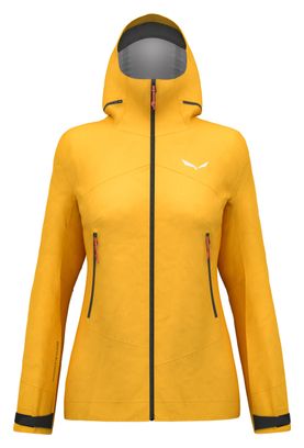 Wasserdichte Jacke Women Salewa Ortles 3L Gore-Tex Gelb
