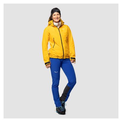Women's waterproof jacket Salewa Ortles 3L Gore-Tex Yellow