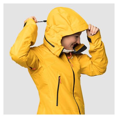 Women's waterproof jacket Salewa Ortles 3L Gore-Tex Yellow