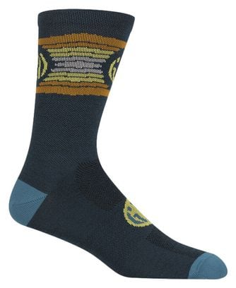Giro Sesonal Merinos Wool Socks Blue / Yellow