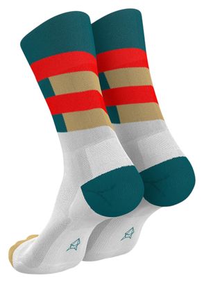 Chaussettes Incylence Ultralight Spirals Blanc/Rouge