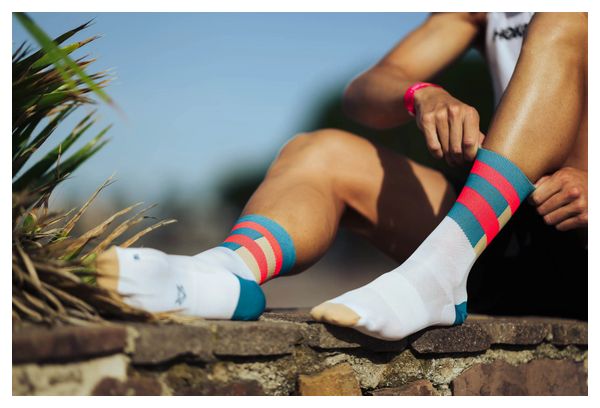 Chaussettes Incylence Ultralight Spirals Blanc/Rouge