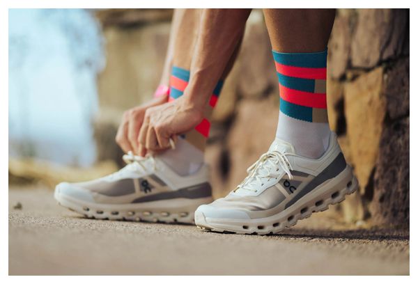Chaussettes Incylence Ultralight Spirals Blanc/Rouge