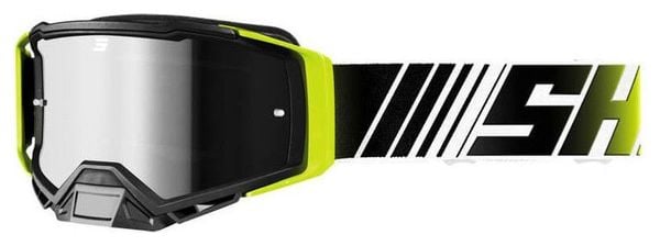 Masque Shot Core Stripe Jaune Fluo Brillant