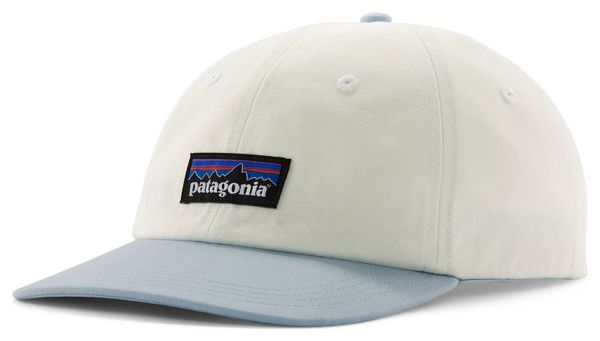 Casquette Patagonia P-6 Label Trad Blanc/Bleu Unisexe
