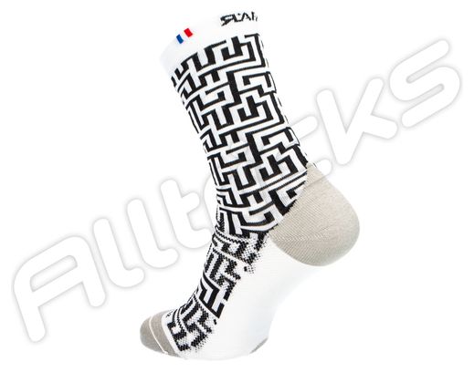 Rafal Labyrinthe Socks White Black