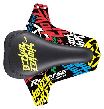 Reverse Saddle and Mudguard Nico Vink Shred Black / Yellow