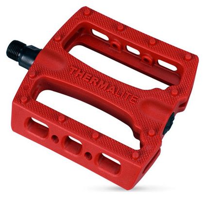 Stolen Thermalite Flat Pedals - Red