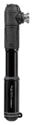 Topeak HybridRocket HP Mini Hand Pump (Max 160 psi / 11 bar) Black + 16 g CO2 cartridge