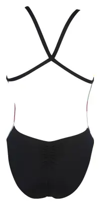 ARENA Women Swimsuit Crazy Milkshake X Criss Cross Back Black-Turquoise