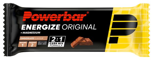 Set de 4 Barritas Energéticas (3+1) PowerBar Energize Original Chocolate / Galleta / Plátano / Bayas 4x55g